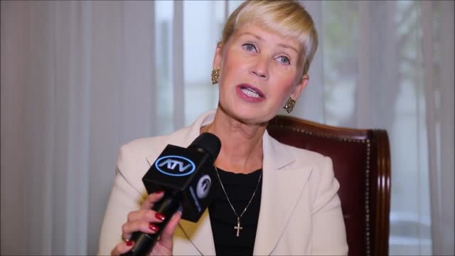 Wywiad z Inarą Vilkaste w Rydze dla ATV na temat wydanej ksiązki 